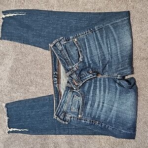 Zara Basic Z1975 Jeans Slightly Distressed Blue Size 4